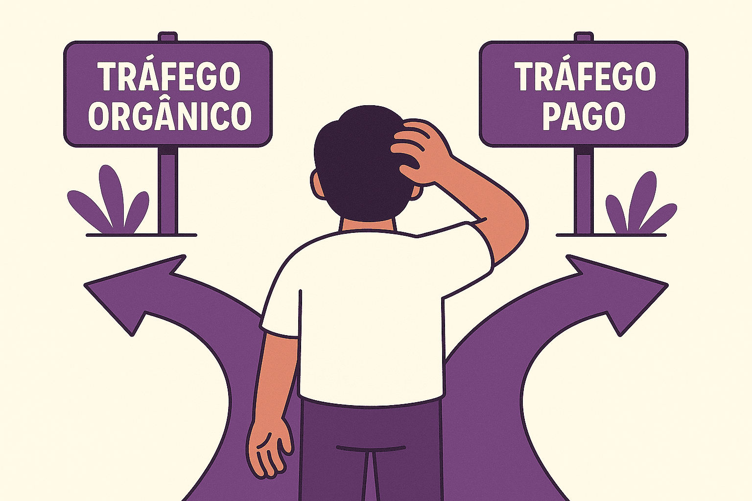 trafego organico vs trafego pago