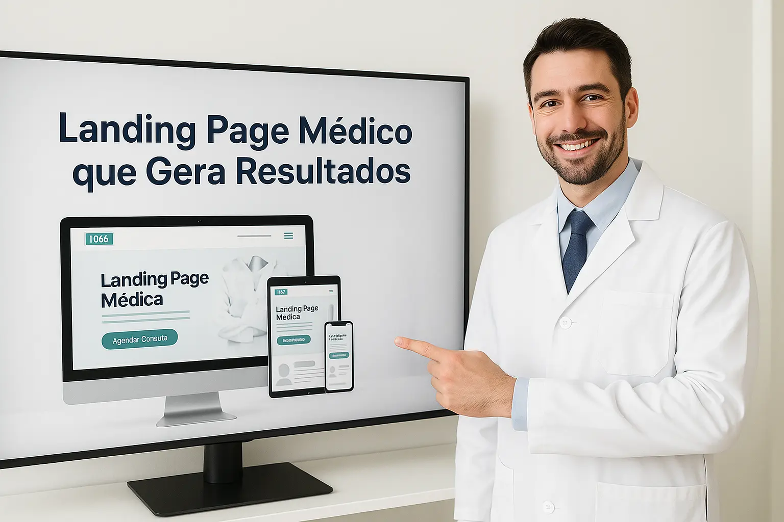 Landing Page Médico profissional criada pela UpOnline